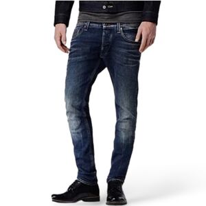G-Star RAW Defend Super Slim Jeans 32x32 Dark Wash Stretch Denim
